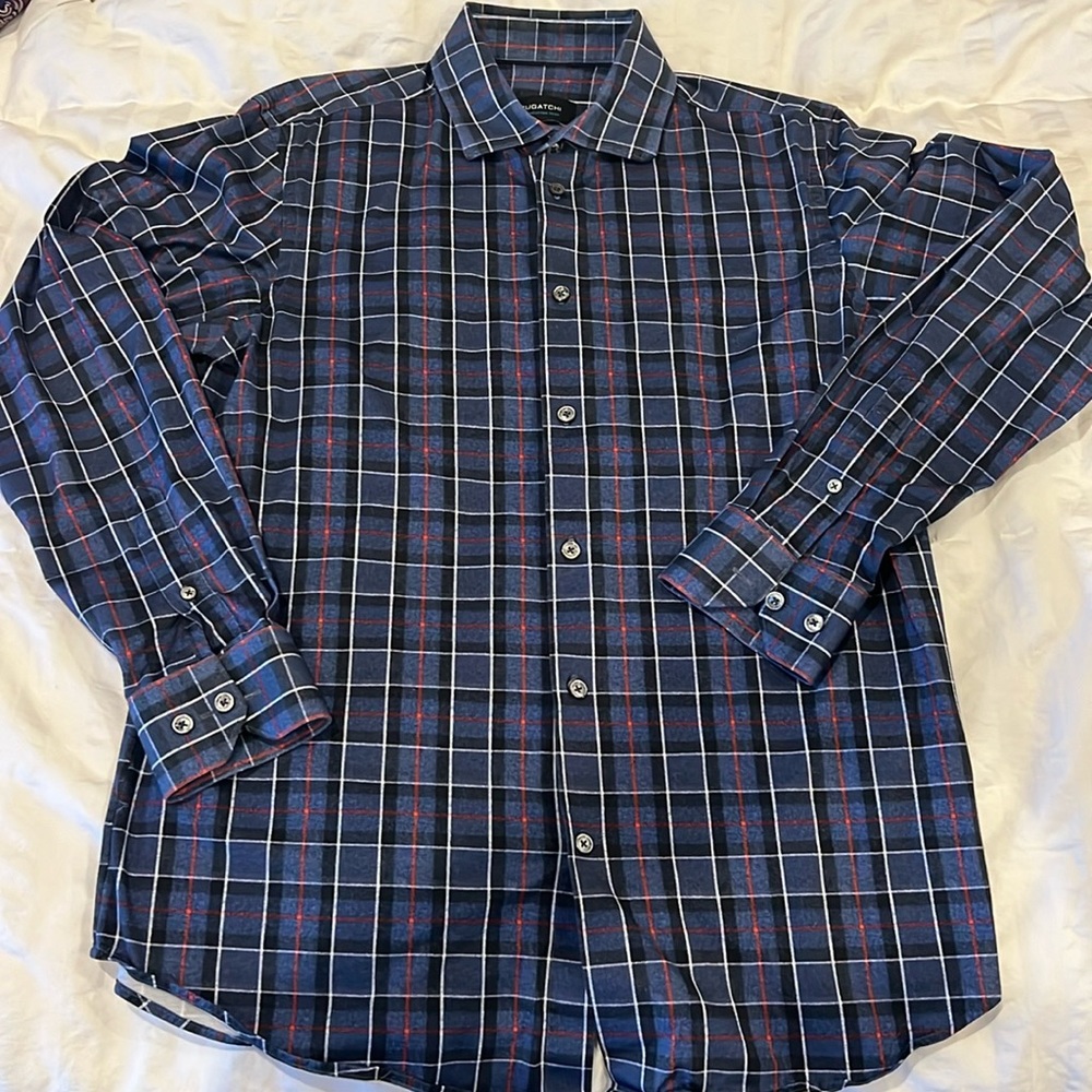 BUGATCHI Men The James long-sleeved shirt WORN ONCE